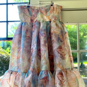 NWT!! Selkie Corset Puff MIDI Dress sold through Anthropologie.  Size 1X.